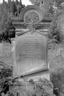 View of gravestone of Samuel McConchie, 1888.
Digital image of B/4388/15.