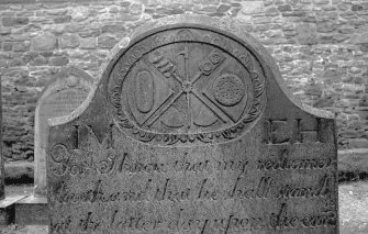 View of gravestone of James Milne, 1779.
Digital image of AN 6556.