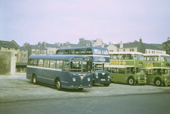 View from NW showing buses parked in station yard