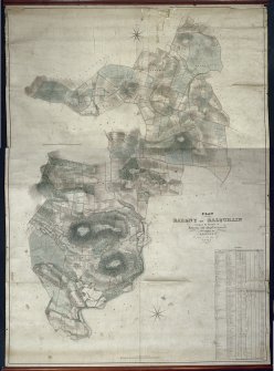 Digital image of 'Plan of the Barony of Balquhain lying in the Parishes of Inverury and Chapel of Garioch and County of Aberdeen. Surveyed 1838 by Walker and Beattie, Aberdeen'.  
