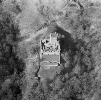 Scanned image of a selected enlargement of an oblique aerial view.