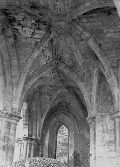Interior, North Transept Aisle, Dryburgh Abbet. Digital image of BW 41.