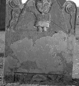 Detail of headstone of Katherine Carnegie and John Touns.
Digital image of B 4331/25.