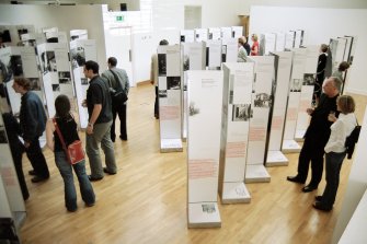 View of '100 Houses for 100 European Architects of the 20th Century' exhibition.
DIGITAL IMAGE ONLY