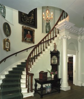 Ground floor staircase of Pollok House, Glasgow, taken from South East.
Digital image of D 79581 CN