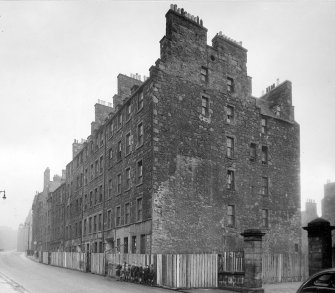 View of 101-121 Canongate, Edinburgh, from E.