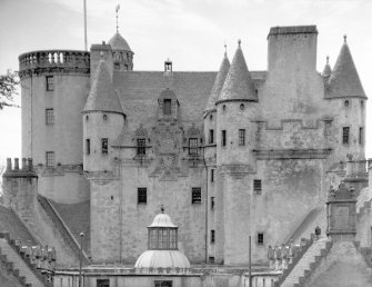 Castle Fraser. View of upper part of main block from N.
Digital image of AB 1328.