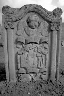Coupar Angus Churchyard.
Detail of gravestone.
Digital image of B 4390/10