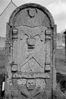 Kenmore, Kenmore Parish Church, Churchyard.
Detail of headstone of Christian Tindle dated 1784.
Digital image of PT 14283