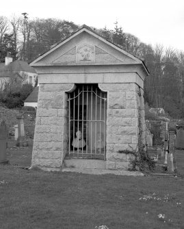 Tongland churchyard.
View of mausoleum.
Digital image of A 38847