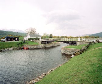 Moy, Swing Bridge over Caledonian Canal
General view of bridge from north east
Digital image of D 47978 CN