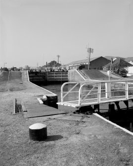 View of Muirtown Locks, lock gates from NE
Digital image of A 57636