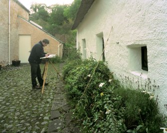 RCAHMS AT WORK
Measured survey being carried out of exterior, by John Borland.
DIGITAL COPY OF E/9653/CN