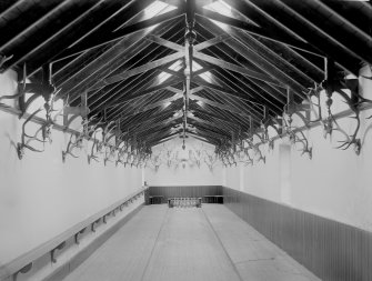 Interior.
Skittle alley and tennis court.