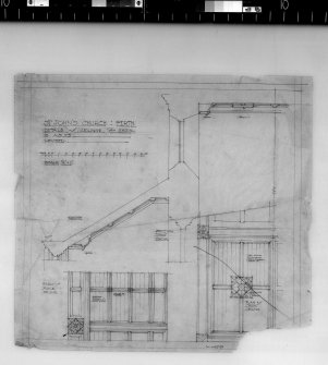 Details of ceilings for choir and aisles.
Scanned image of D 4985.