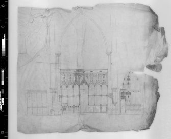Elevation of screen in Inverness Cathedral.
Scanned image of D 4988.