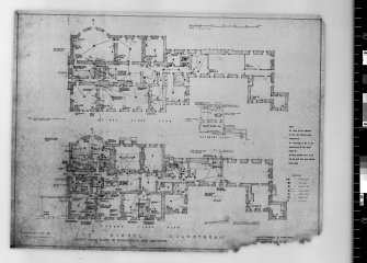 Plans showing alterations to ground and first floors.  
Scanned image of E 42442.