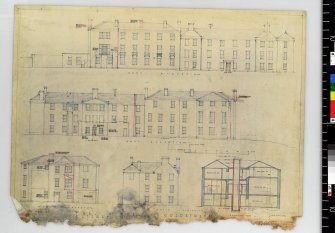 Elevations showing alterations.  
Scanned image of E 42412 CN.