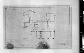 Second floor plan.
Scanned image of E 42440.