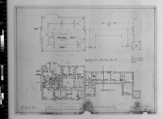 Second floor and roof plan.
Scanned image of E 42429.