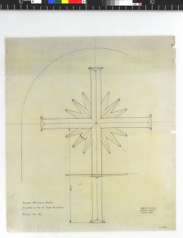 Detail of cross to pulpit blackboard.
Scanned image of D 4932 CN.