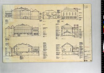 Sections and elevations.  
Scanned image of E 42769 CN.