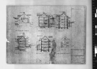 Dean Village Development.  Dean Path Site including 8, 10, 10a, 14, 16 Dean Path.
Sections and elevations.
Scanned image of E 42753.