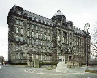 View of main frontage of Glasgow Royal Infirmary from South