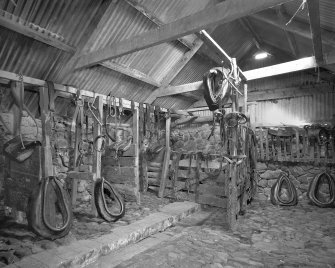 Auchindrain, Building J, interior.
View of stable.