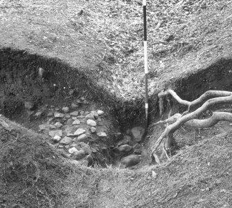 Excavation trench.