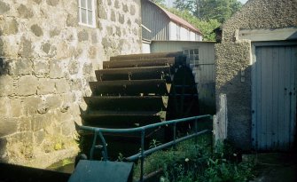 View from W of waterwheel.
Copy of 35 mm colour transparency.