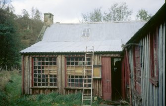View from SW of northern section of building.
Copy of 35 mm colour transparency.