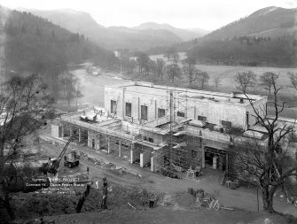 View from S during construction.
Copy of negative, Tummel Valley, Box 864/2, Contract No. 14, Ser. No. 71.