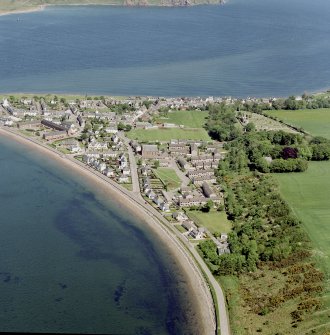 Aerial view of the town of Cromarty, except the harbour area, taken from the SSW.
