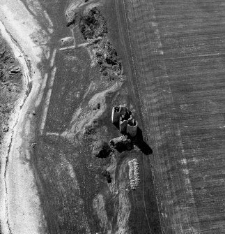 Aerial view of Ballone Castle and Ballone Castle, Boundaries