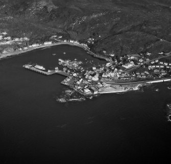 Scanned image of oblique aerial view of Mallaig