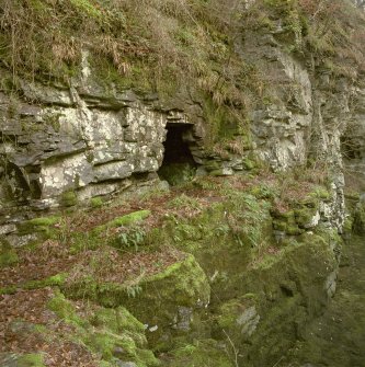 View of entrace to cave