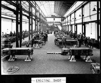 Motherwell, Craigneuk Street, Flemington Electrical (Long Airdox) Works
Copy of historic photograph, with permission of Long Airdox: interior view of Erecting Shop