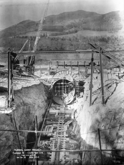 View of Tummel/Garry Project, contract 18, Clunie Pipe Line, view looking north east.
Scan of negative no. 22, Box 871/1