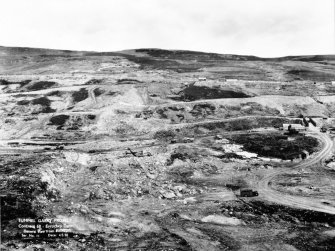 View of Tummel/Garry Project. Contract 68. Errochty Dam. General view from south.
Scan of negative no. 11, Box 1039/1