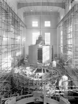 Loch Sloy Project, Contract 24 - Power station. Interior of power station.
Scanned image of negative no. 43, Box 873/1.