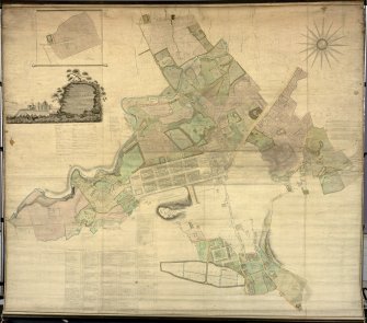 Feu plan of Edinburgh showing property belonging to George Heriot's Hospital.
Scanned image of E 42136 CN.