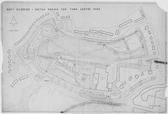 Layout plan of Town Centre Park.
Scanned image of D 37211.