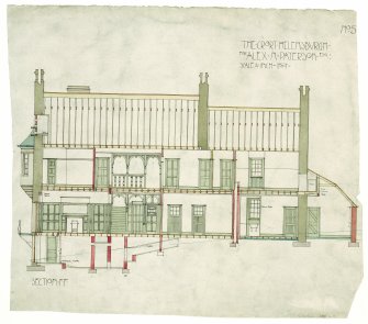 Scanned copy of plan through Section FF
Titled: 'The.Croft.Helensburgh. For. Alex.N.Paterson.Esq.' 'Section FF'