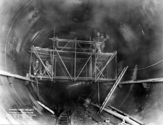 View of Tummel/Garry Project. Contract 5. Clunie Tunnel. Circulars steel lining pressure grouting.
Tummel/Garry Project, Plate 27.