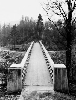 View of Tummel/Garry Project. Contract 40. Clunie Footbridge. View from south end.
Tummel/Garry Album, Plate no. 5.