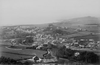 Historic photograph showing general view of West Kilbride from Law Hill.