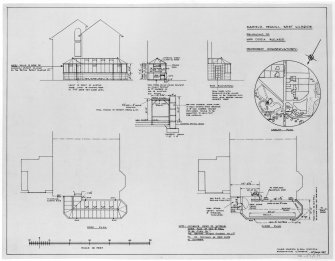 Additions and alterations for Mrs Dora Walker.
Site plan, plans, sections elevations and details as existing and showing additions and alterations including new porch and front door.  Details of front door to 'Foreland House'.