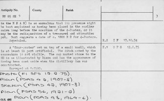 Copy of complete OS card with written details.