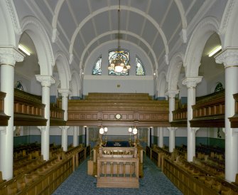 Interior. View of main hall from SE